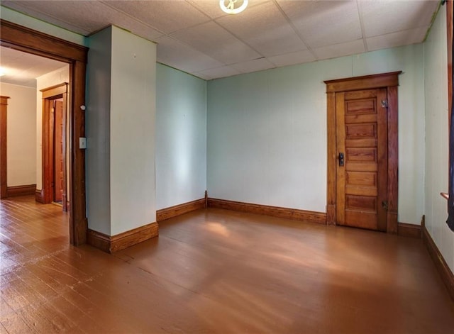 4190 County Road P, Spring Valley, WI 54767 - unfurnished room with wood finished floors and baseboards