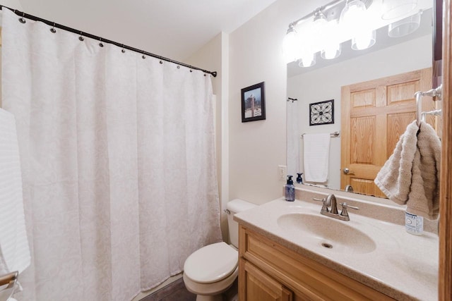 N4404 Pine Dr, Montello, WI 53949 - full bathroom featuring toilet and vanity