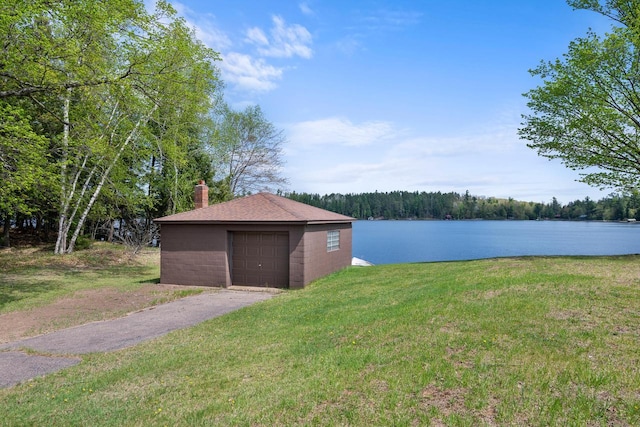 12450 Nixon Rd, Minocqua, WI 54548 - water view featuring a forest