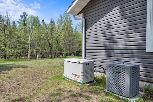 12450 Nixon Rd, Minocqua, WI 54548 - exterior view of a power unit and central AC unit