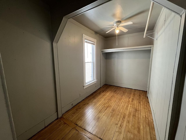 923 E Clarke St, Milwaukee, WI 53212 - unfurnished bedroom with hardwood / wood-style floors and a ceiling fan