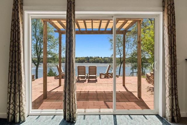 450 Lake Ave, Montello, WI 53949 - entryway with a water view