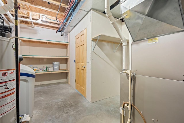 450 Lake Ave, Montello, WI 53949 - unfinished basement with heating unit