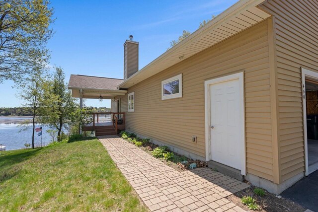 450 Lake Ave, Montello, WI 53949 - view of grassy yard featuring a water view