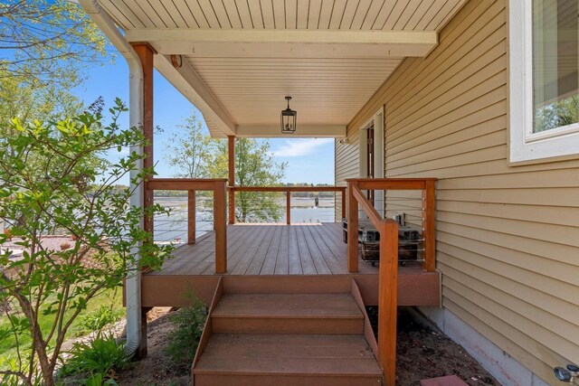 450 Lake Ave, Montello, WI 53949 - view of wooden deck