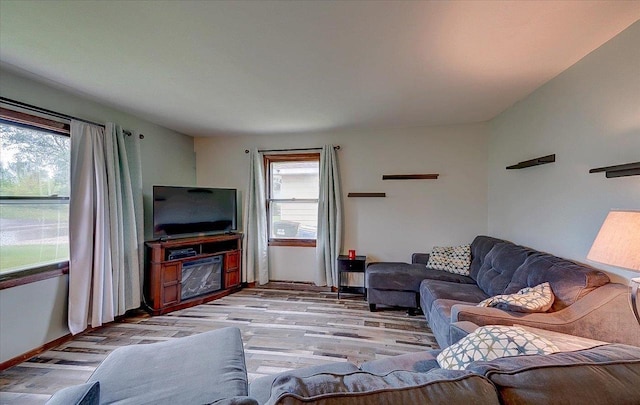 864 Suellen Ln, Portage, WI 53901 - living room with light wood finished floors and baseboards