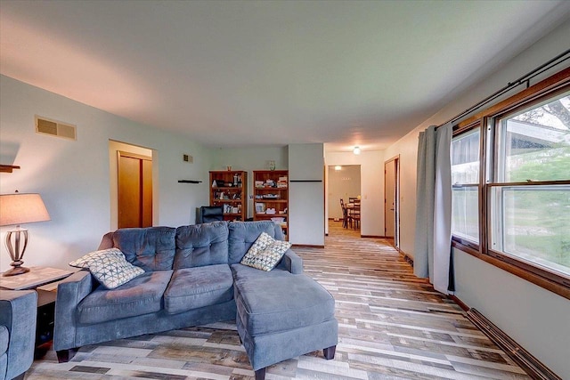 864 Suellen Ln, Portage, WI 53901 - living area with light wood-type flooring