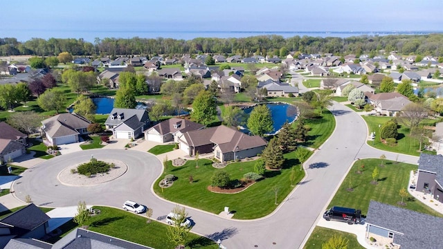 870 Eden Ct, Menasha, WI 54956 - aerial overview of property's location featuring nearby suburban area and a large body of water