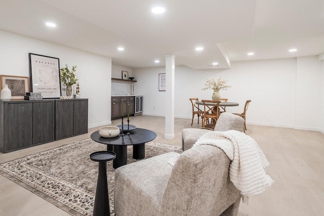 2285 N 166th St, Brookfield, WI 53005 - living area featuring recessed lighting and baseboards