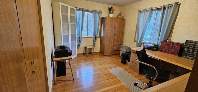26 Waunona Woods Ct, Madison, WI 53713 - office with healthy amount of natural light, light wood finished floors, and baseboards
