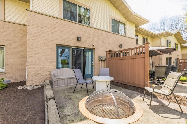 26 Waunona Woods Ct, Madison, WI 53713 - view of patio featuring fence
