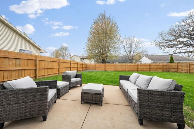 2731 Hamilton St, Oshkosh, WI 54901 - view of patio / terrace with outdoor lounge area