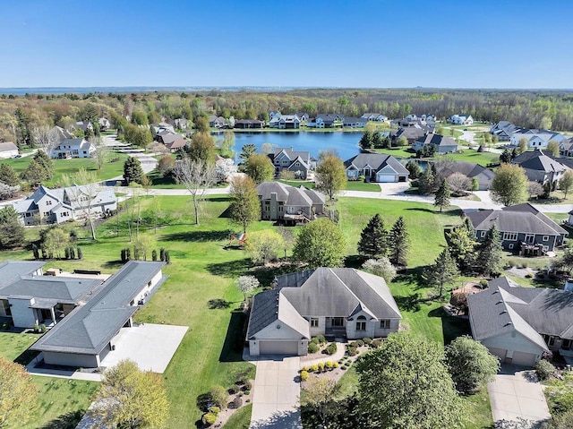 2531 Huntington Way, Suamico, WI 54173 - aerial perspective of suburban area with a large body of water