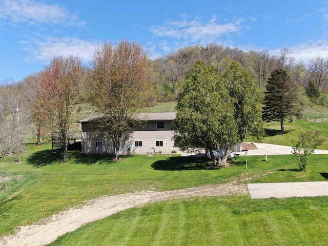 33902 County Rd N Unit L4, Hillpoint, WI 53937 - view of home's exterior with a yard
