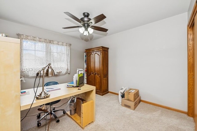 226 N Main St Unit 6, Walworth, WI 53184 - carpeted office featuring a ceiling fan and baseboards