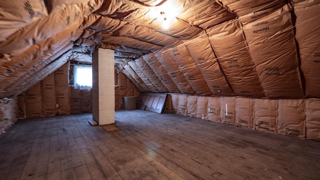 N2145 Lind Center Rd, Waupaca, WI 54981 - view of unfinished attic