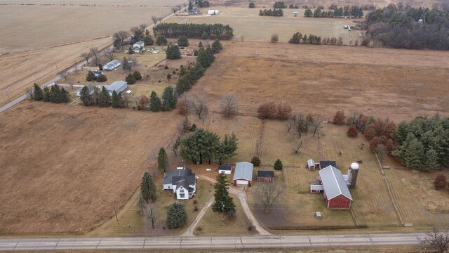 N2145 Lind Center Rd, Waupaca, WI 54981 - aerial view of property's location featuring rural landscape