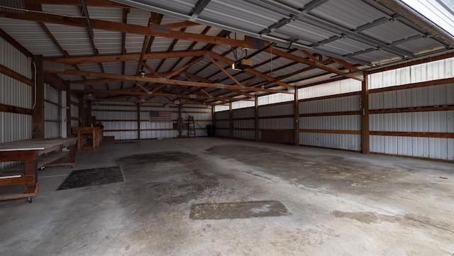 N2145 Lind Center Rd, Waupaca, WI 54981 - garage featuring metal wall