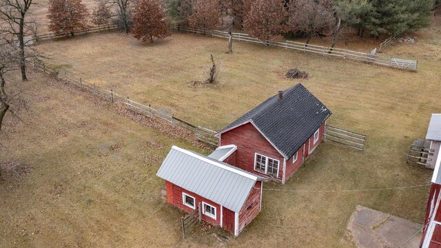 N2145 Lind Center Rd, Waupaca, WI 54981 - aerial view of property and surrounding area