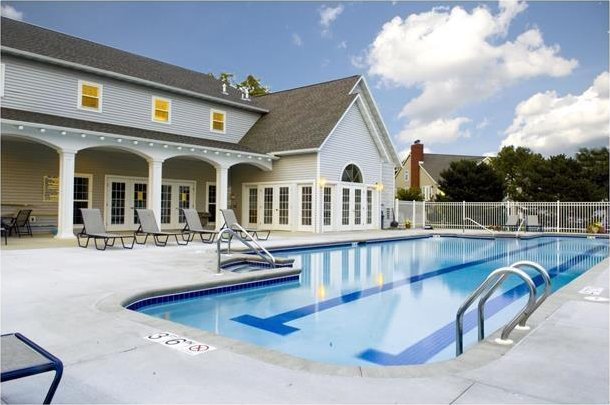 7102 Flagship Dr Unit 8, Madison, WI 53719 - community pool with french doors, a patio, and fence