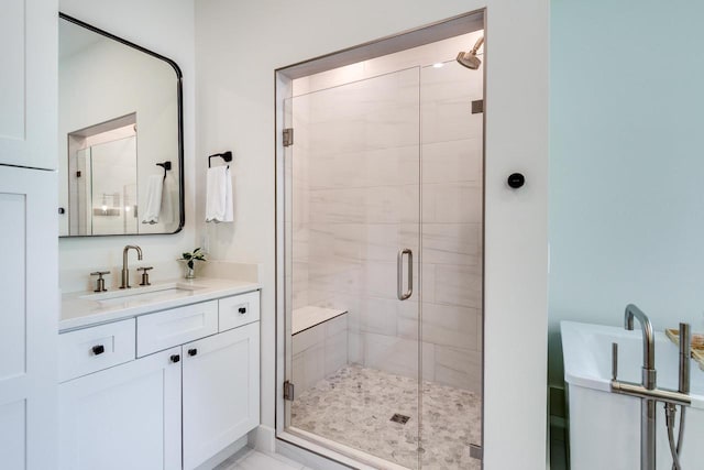 810 Farwell Dr, Madison, WI 53704 - full bathroom with a shower stall and vanity