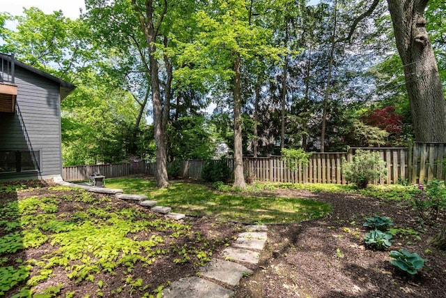 810 Farwell Dr, Madison, WI 53704 - fenced backyard featuring view of wooded area