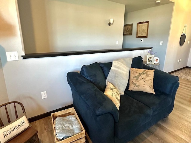 8505 Hinner Springs Dr, Weston, WI 54476 - living room featuring wood finished floors and baseboards