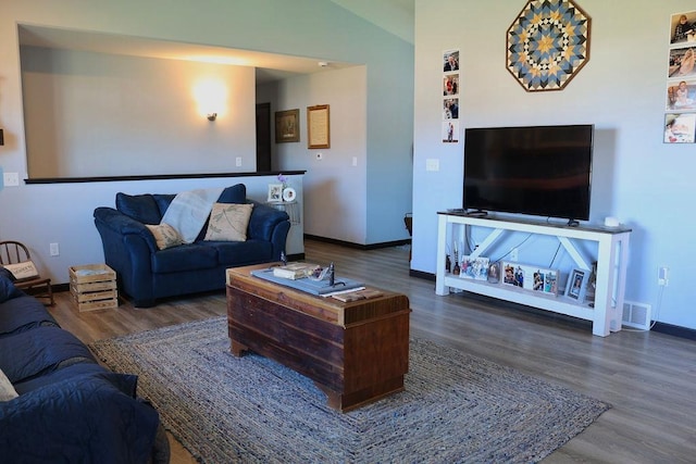 8505 Hinner Springs Dr, Weston, WI 54476 - living room with wood finished floors and baseboards