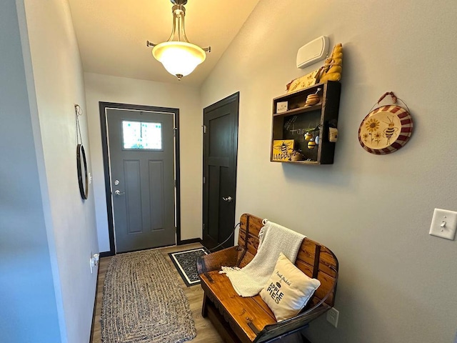 8505 Hinner Springs Dr, Weston, WI 54476 - foyer entrance with wood finished floors and baseboards