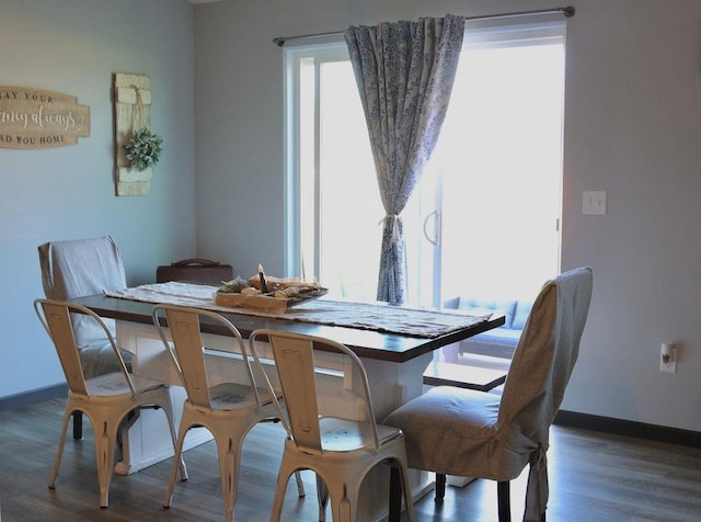 8505 Hinner Springs Dr, Weston, WI 54476 - dining room with wood finished floors and baseboards