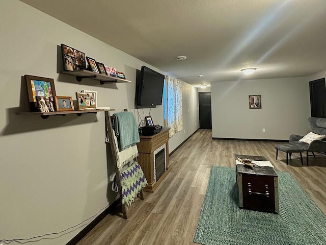 8505 Hinner Springs Dr, Weston, WI 54476 - living area featuring light wood finished floors and baseboards