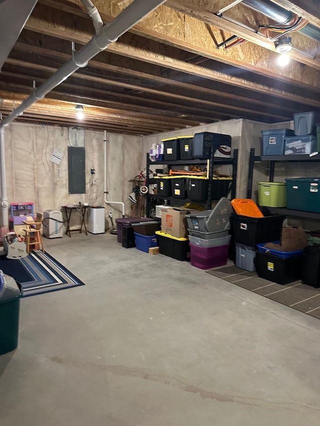 8505 Hinner Springs Dr, Weston, WI 54476 - unfinished basement with electric panel