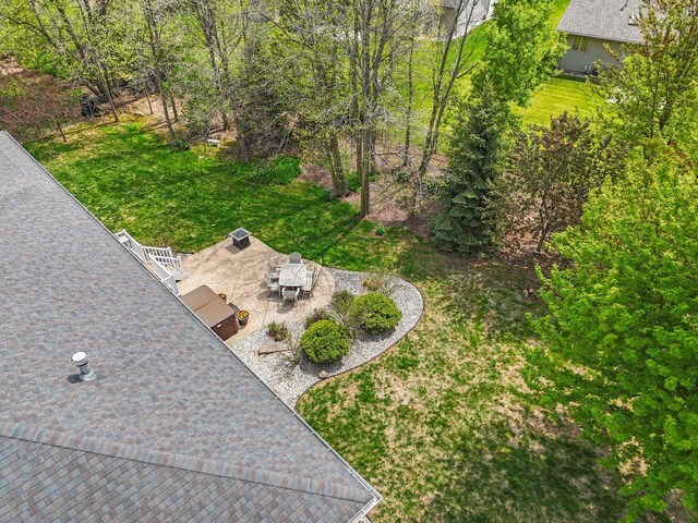 2074 Sandy Springs Rd, De Pere, WI 54115 - view of yard featuring a patio