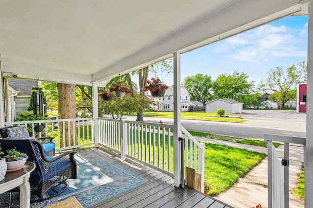 1333 W Lawrence St, Appleton, WI 54914 - porch with a yard and a residential view