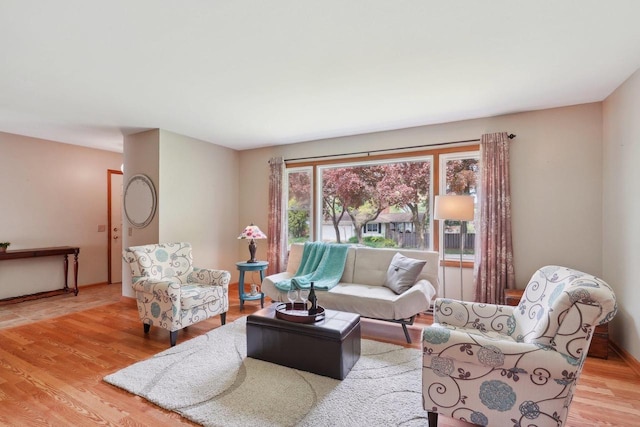 4901 Ralph Cir, Madison, WI 53714 - living room with light wood-type flooring and baseboards