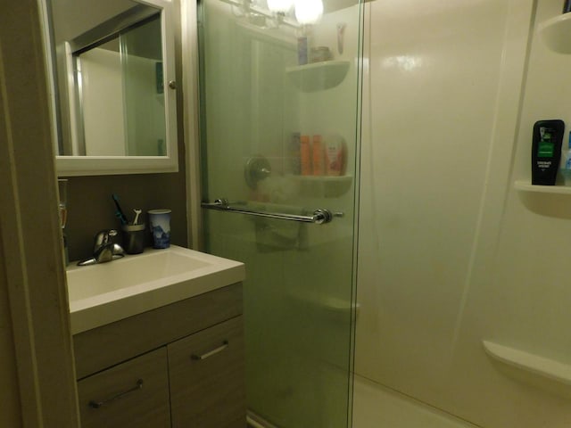 1100 Champagne St, Merrill, WI 54452 - bathroom with a stall shower and vanity