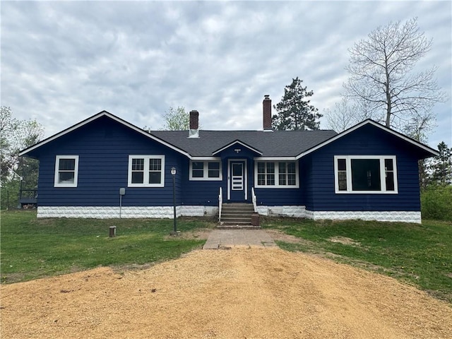 E6355 County Road D Dr, Colfax, WI 54730 - single story home featuring a chimney and roof with shingles