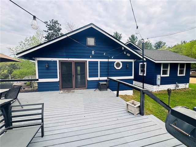E6355 County Road D Dr, Colfax, WI 54730 - deck featuring a yard