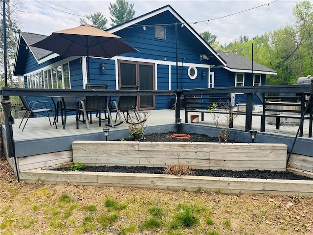 E6355 County Road D Dr, Colfax, WI 54730 - back of house with a deck