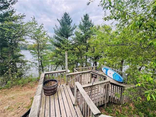 E6355 County Road D Dr, Colfax, WI 54730 - view of wooden terrace