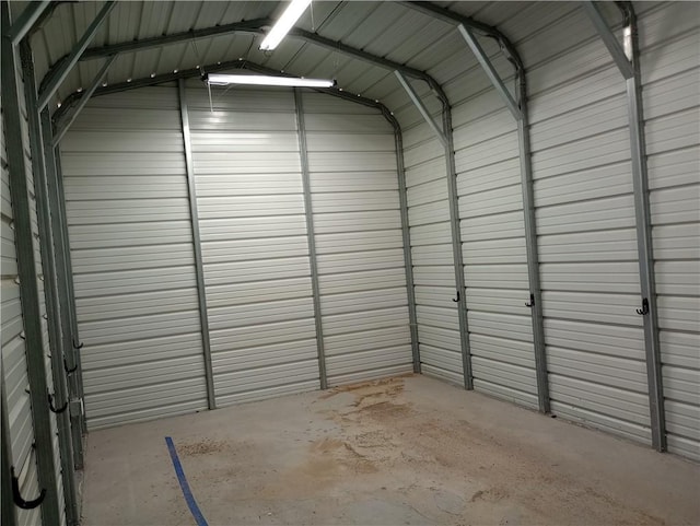 109 3rd St, Black River Falls, WI 54615 - garage with metal wall