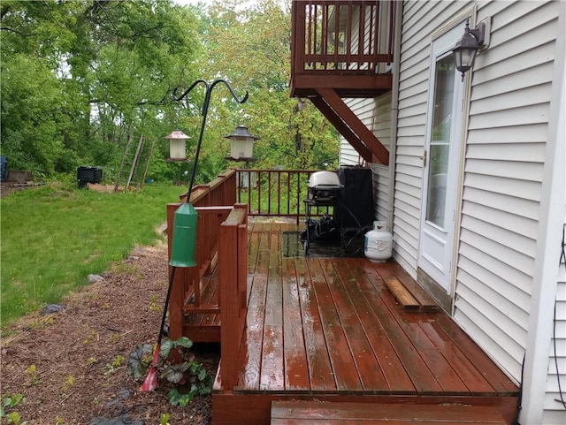 109 3rd St, Black River Falls, WI 54615 - deck featuring a yard