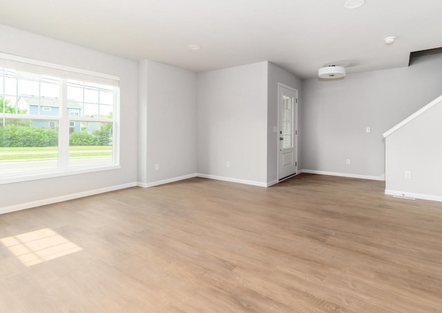 9120 Valley View Rd, Verona, WI 53593 - unfurnished room with light wood-type flooring and a smoke detector