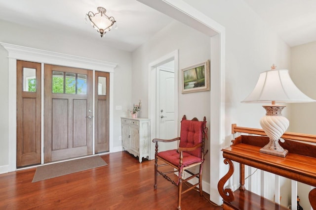 2140 Prairie View Pt, Lake Geneva, WI 53147 - foyer with dark wood-type flooring