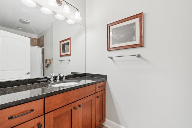 2140 Prairie View Pt, Lake Geneva, WI 53147 - bathroom featuring vanity and curtained shower