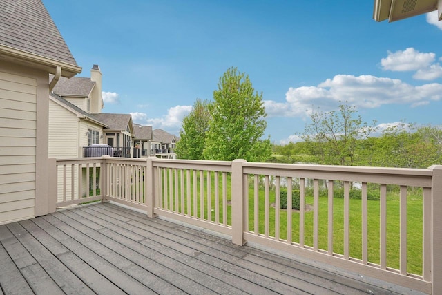 2140 Prairie View Pt, Lake Geneva, WI 53147 - deck featuring a yard and a residential view