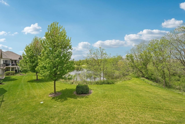 2140 Prairie View Pt, Lake Geneva, WI 53147 - view of green lawn with a water view