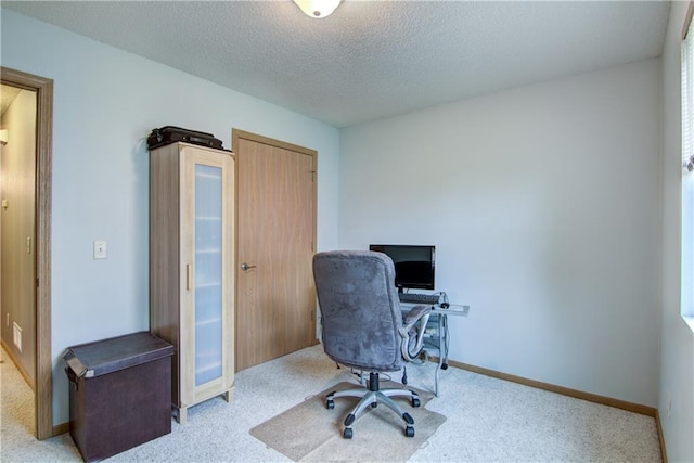 13037 40th Ave Ave, Chippewa Falls, WI 54729 - office featuring carpet flooring, a textured ceiling, and baseboards
