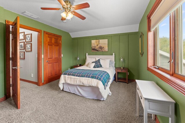 W5412 Bowe Ln, Fond Du Lac, WI 54937 - bedroom featuring carpet and a ceiling fan