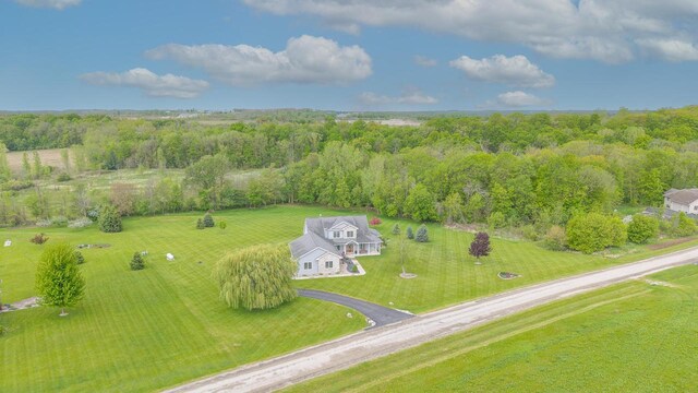 W5412 Bowe Ln, Fond Du Lac, WI 54937 - view from above of property featuring a heavily wooded area